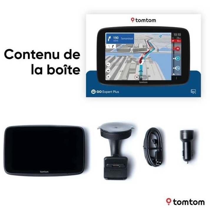 GPS poids lourd - TOM TOM - GO Expert Plus - Ecran HD 7 - Planificati