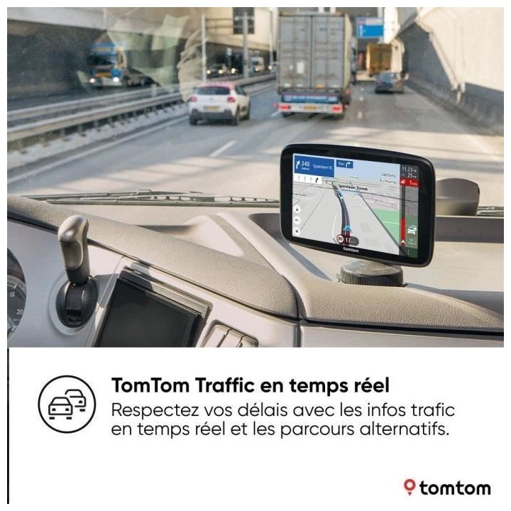 GPS poids lourd - TOM TOM - GO Expert Plus - Ecran HD 7 - Planificati