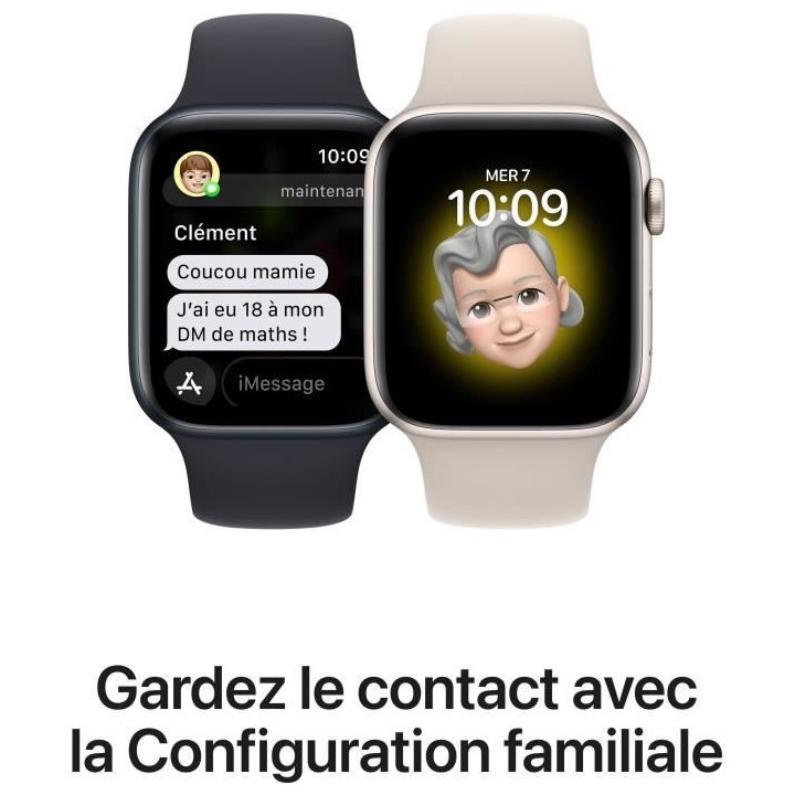 Apple Watch SE GPS (2e génération) + Cellular - 40mm - Boîtier Star