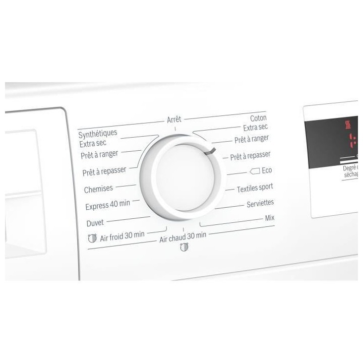 Seche-linge pompe a chaleur BOSCH WTH83002FF SER4 - 7 kg - Induction -