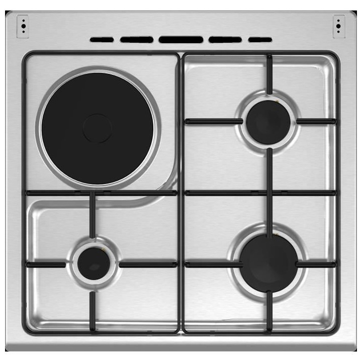 Cuisiniere mixte CONTINENTAL EDISON CECM60FCS - 3 feux gaz + 1 électr