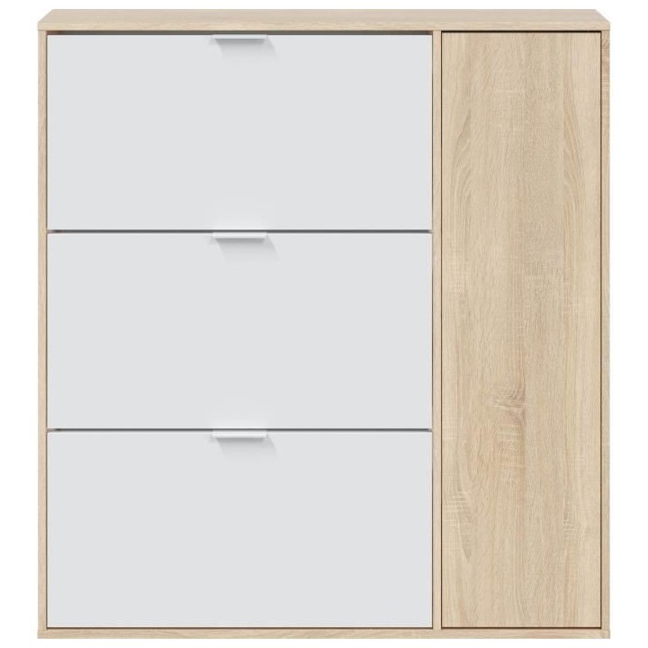 Meuble a chaussure - 3 tiroirs abattants et 1 porte - L 106 x H 115 x