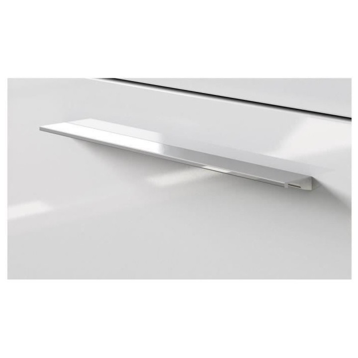 Meuble a chaussure - 1 porte 1 miroir - blanc - 50x 22 x 180 cm - KRIS