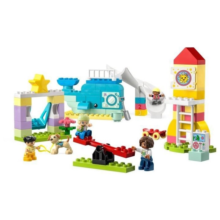 LEGO DUPLO 10991 L'Aire de Jeux des Enfants, Jouet pour Apprendre les