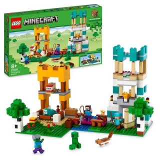 LEGO Minecraft 21249 La Boîte de Construction 4.0, Jouets 2-en-1 avec
