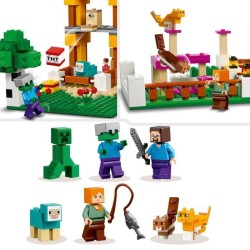 LEGO Minecraft 21249 La Boîte de Construction 4.0, Jouets 2-en-1 avec Figurines Steve, Creeper et Zombie