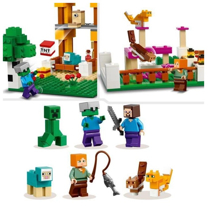LEGO Minecraft 21249 La Boîte de Construction 4.0, Jouets 2-en-1 avec