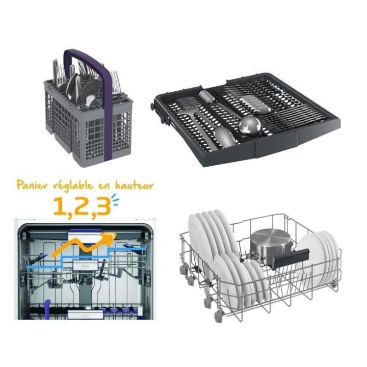 Lave-vaisselle pose libre BEKO LAP65S2 - 15 couverts - Induction - L60