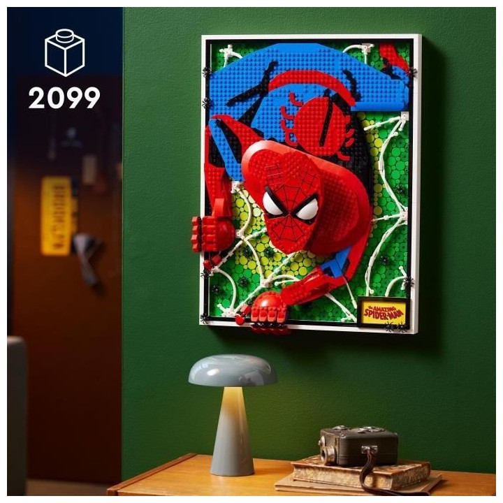 LEGO ART 31209 The Amazing Spider-Man, Set Art Mural 3D, Poster BD pou