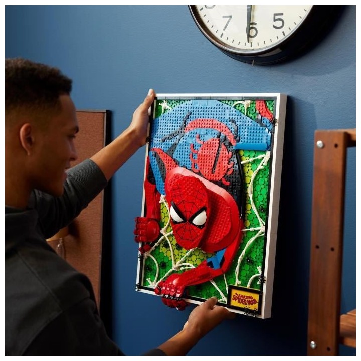 LEGO ART 31209 The Amazing Spider-Man, Set Art Mural 3D, Poster BD pou