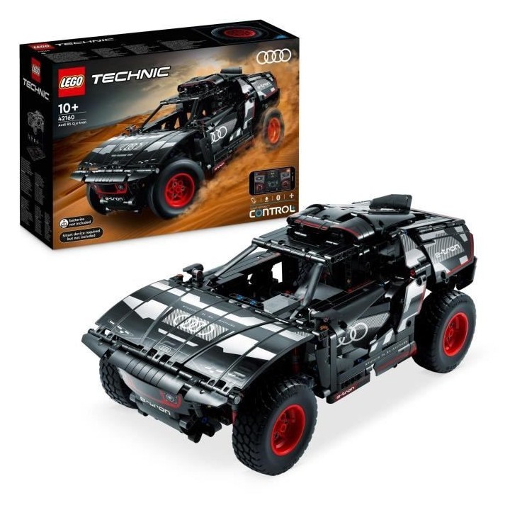 LEGO Technic 42160 Audi RS Q e-tron, Voiture de Rallye Télécommandé