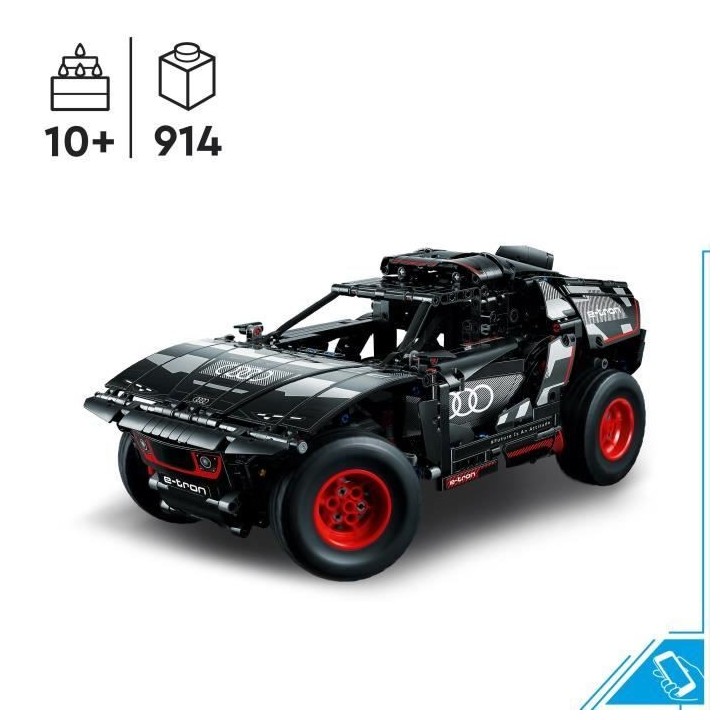 LEGO Technic 42160 Audi RS Q e-tron, Voiture de Rallye Télécommandé