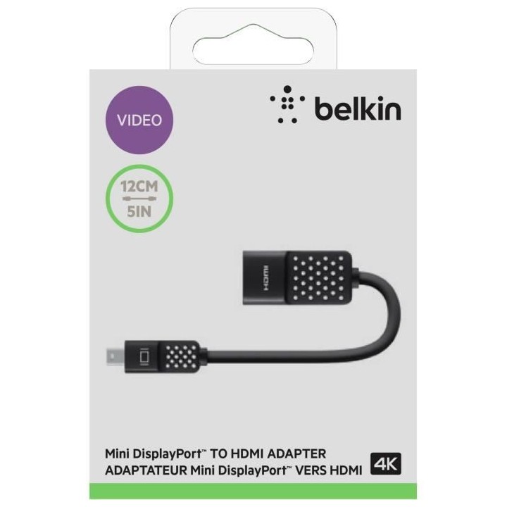 BELKIN Adaptateur Mini DisplayPort to HDMI - 4K
