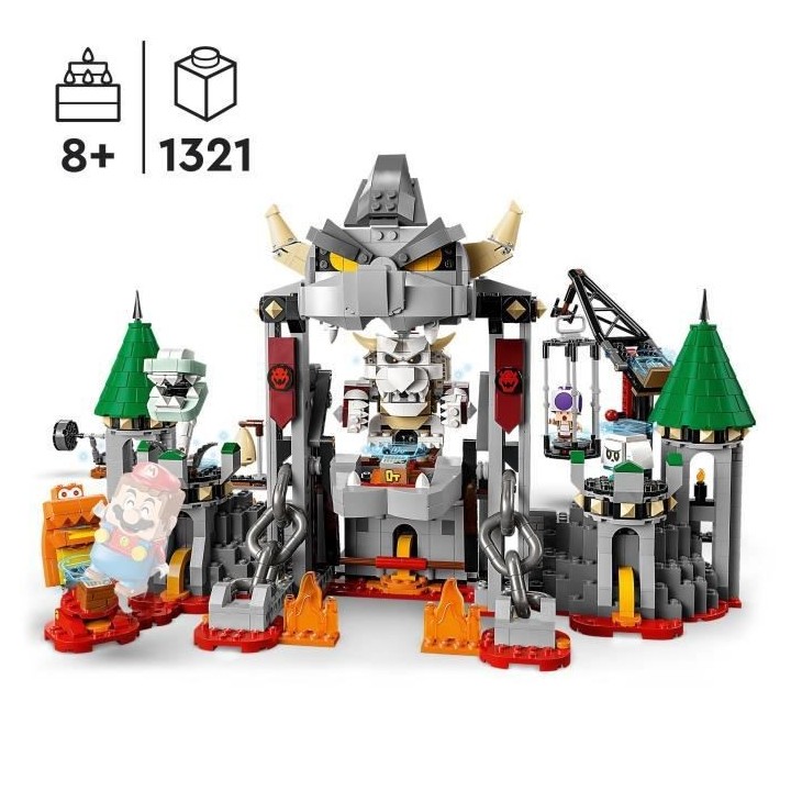 LEGO Super Mario 71423 Ensemble d'Extension Bataille au Château de Bo