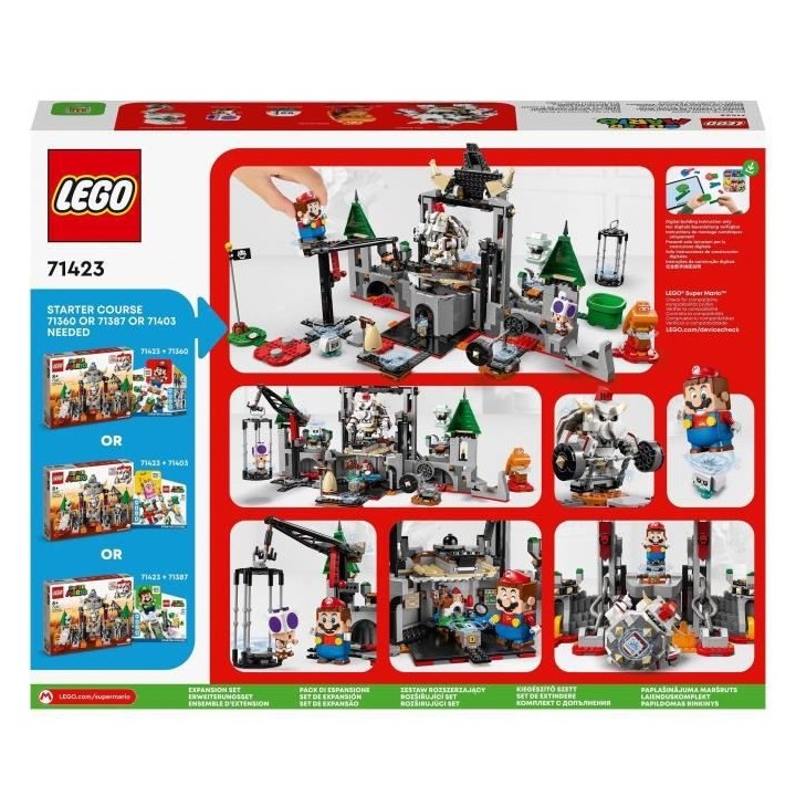 LEGO Super Mario 71423 Ensemble d'Extension Bataille au Château de Bo