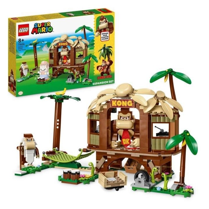 LEGO Super Mario 71424 Ensemble d'Extension La Cabane de Donkey Kong,