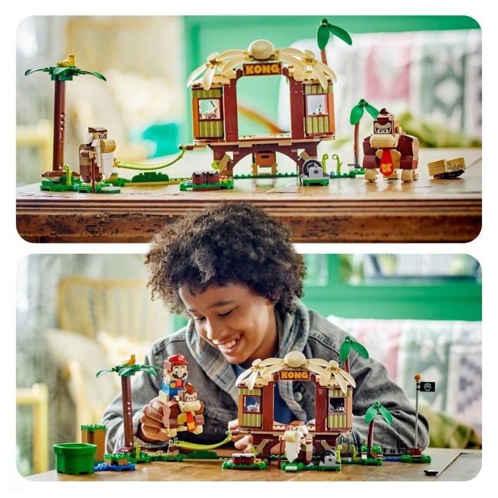 LEGO Super Mario 71424 Ensemble d'Extension La Cabane de Donkey Kong,
