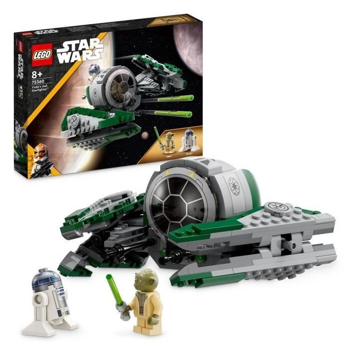 LEGO Star Wars 75360 Le Chasseur Jedi de Yoda, Jouet The Clone Wars av