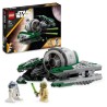 LEGO Star Wars 75360 Le Chasseur Jedi de Yoda, Jouet The Clone Wars avec la Minifigurine Yoda et Figurine R2-D2