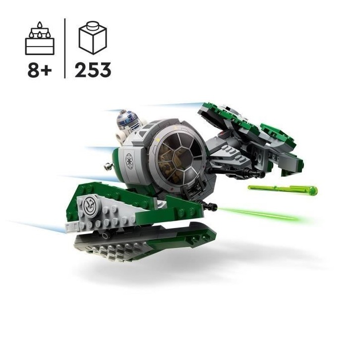 LEGO Star Wars 75360 Le Chasseur Jedi de Yoda, Jouet The Clone Wars av