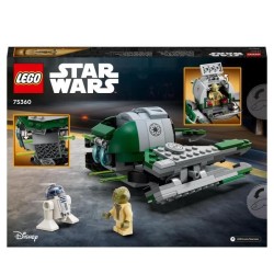 LEGO Star Wars 75360 Le Chasseur Jedi de Yoda, Jouet The Clone Wars avec la Minifigurine Yoda et Figurine R2-D2