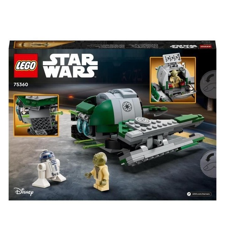 LEGO Star Wars 75360 Le Chasseur Jedi de Yoda, Jouet The Clone Wars av