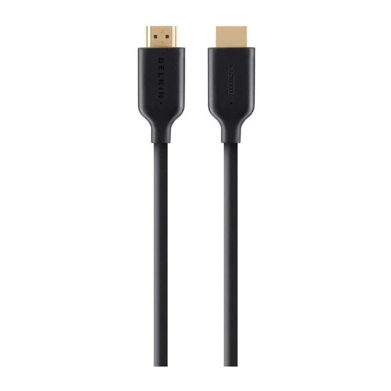 BELKIN Câble HDMI M/M - High Speed W Ethernet - 5 m - Doré et noir