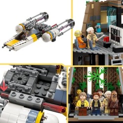 LEGO Star Wars 75365 La Base Rebelle de Yavin 4, Jouet avec 10 Minifigurines dont Luke Skywalker, la Princesse Leia