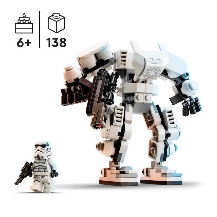 LEGO Star Wars 75370 Le Robot Stormtrooper, Jouet pour Enfants, Figuri
