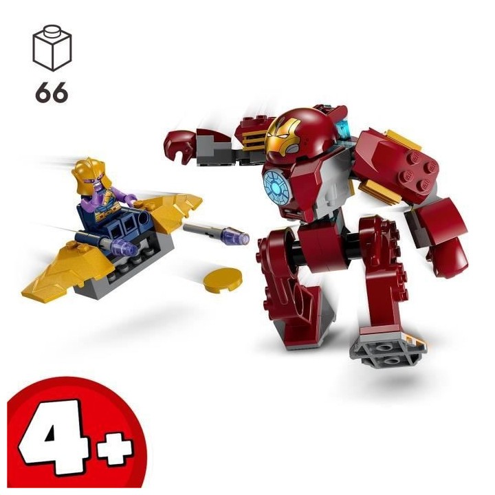 LEGO Marvel 76263 La Hulkbuster d'Iron Man Contre Thanos, Jouet de Sup
