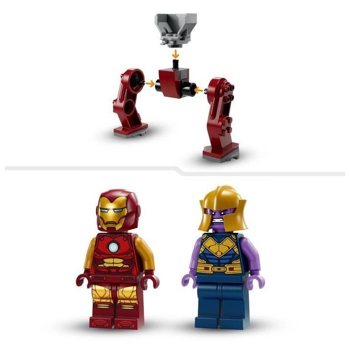 LEGO Marvel 76263 La Hulkbuster d'Iron Man Contre Thanos, Jouet de Sup