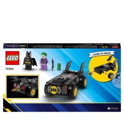 LEGO DC 76264 La Poursuite du Joker en Batmobile, Jouet de Voiture, avec Brique de Démarrage Super-Héros