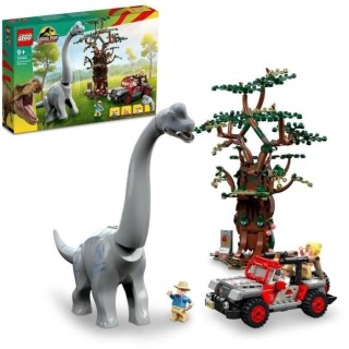 LEGO Jurassic Park 76960 La Découverte du Brachiosaure, Jouet avec Fi