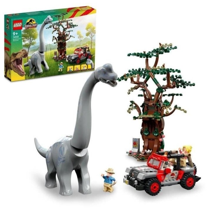 LEGO Jurassic Park 76960 La Découverte du Brachiosaure, Jouet avec Fi