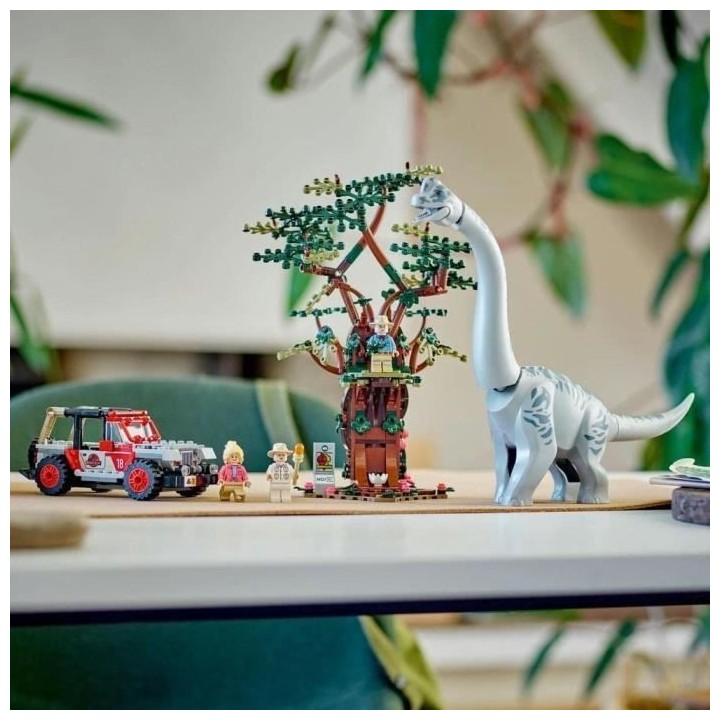 LEGO Jurassic Park 76960 La Découverte du Brachiosaure, Jouet avec Fi