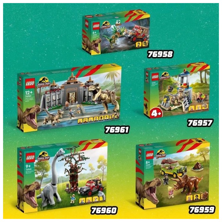 LEGO Jurassic Park 76961 Le Centre des Visiteurs : l'Attaque du T. Rex