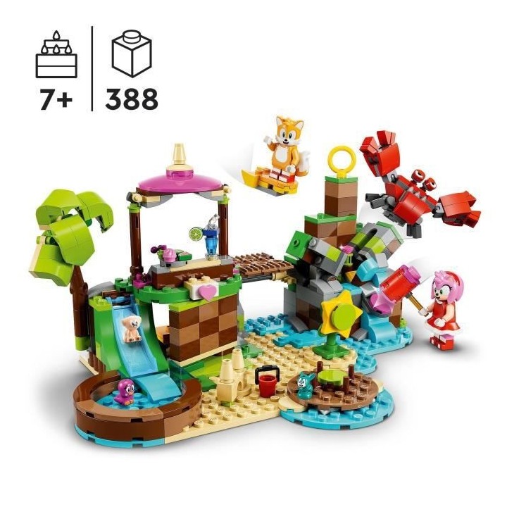 LEGO Sonic the Hedgehog 76992 L'île de Sauvetage des Animaux d'Amy, J