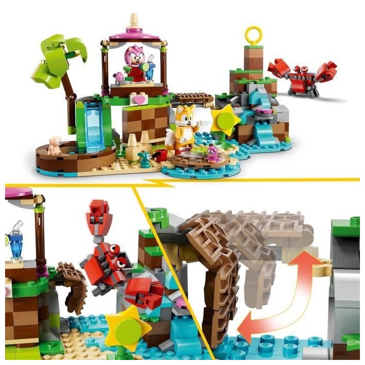 LEGO Sonic the Hedgehog 76992 L'île de Sauvetage des Animaux d'Amy, J