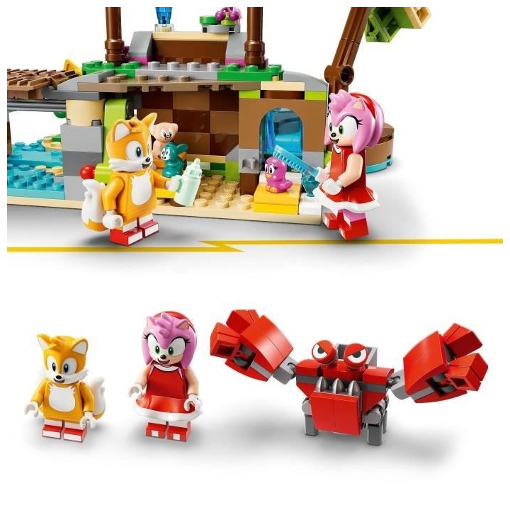 LEGO Sonic the Hedgehog 76992 L'île de Sauvetage des Animaux d'Amy, J