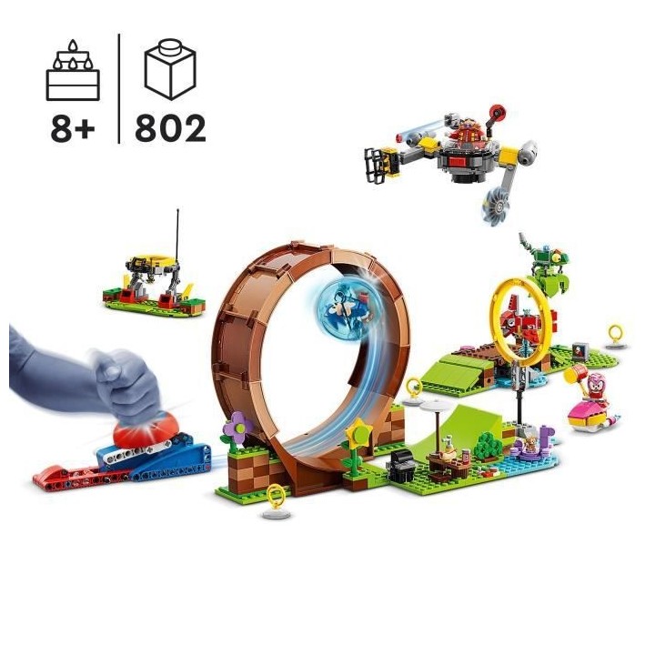 LEGO Sonic the Hedgehog 76994 Sonic et le Défi du Looping de Green Hi