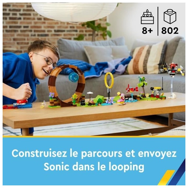 LEGO Sonic the Hedgehog 76994 Sonic et le Défi du Looping de Green Hi