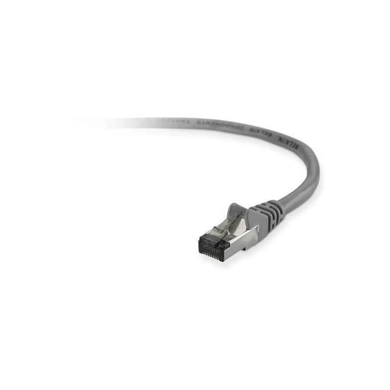 BELKIN Câble CAT5E STP RJ45M M 2M Patch Snagless - Gris