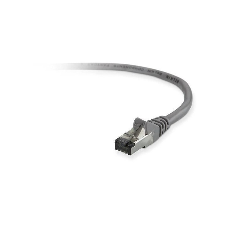 BELKIN Câble CAT5E STP RJ45M M 2M Patch Snagless - Gris
