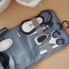 BEABA, Trousse de toilette nomade, 9 accessoires, night blue