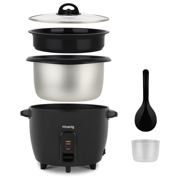 HKoeNIG ORYZA8 - Cuiseur a riz 1,8L - 700W - Revetement anti-adhésif