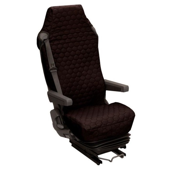 Housse Universelle pour Siege Camion Coton Matelassé Noir