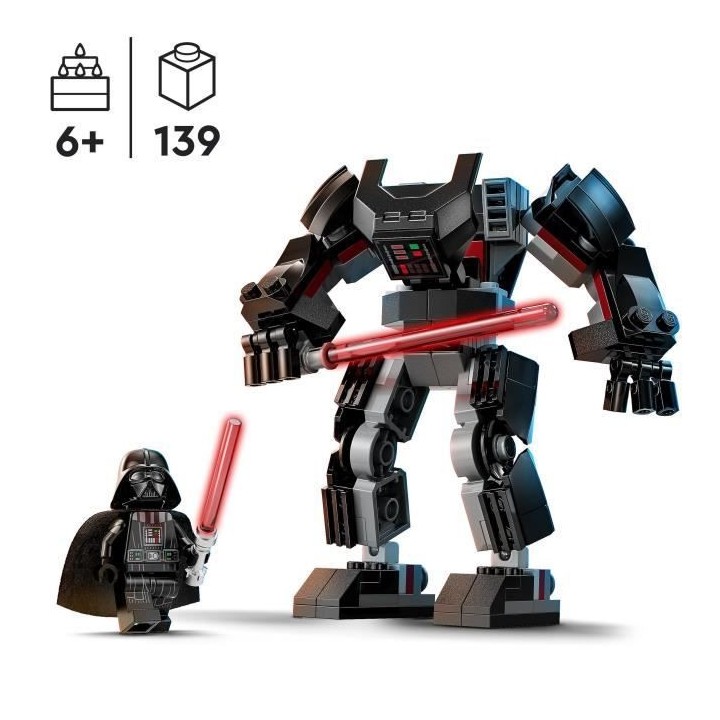 LEGO Star Wars 75368 Le Robot Dark Vador, Jouet de Figurine avec Minif