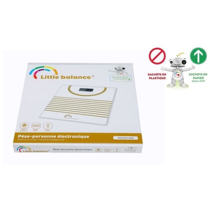 Pese personne électronique LITTLE BALANCE Mariniere Gold - balance é