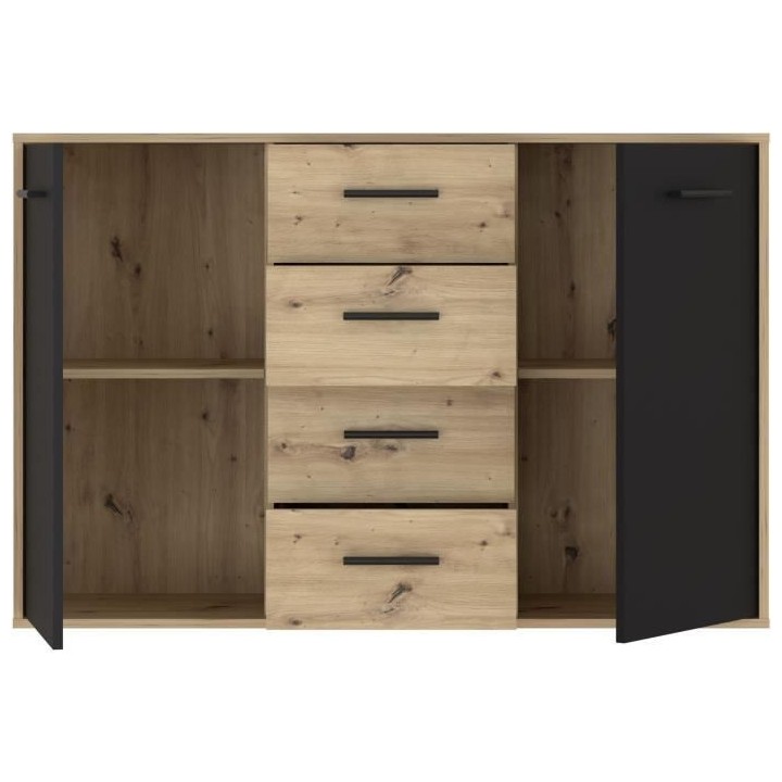 Buffet PILVI - Style contemporain - Particules mélaminé - Décor Che