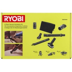 RYOBI Kit 6 accessoires pour nettoyage de l'automobile pour aspirateurs R18HV / R18PV / R18WDV-0 / RVC-1530IPT-G / RVC-1220I-G